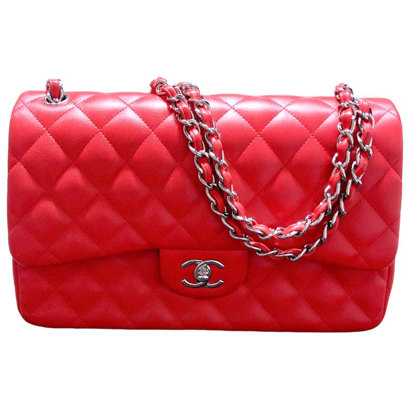 CHANEL シャネル デカマトラッセ30 A58600 レッド カーフスキン 