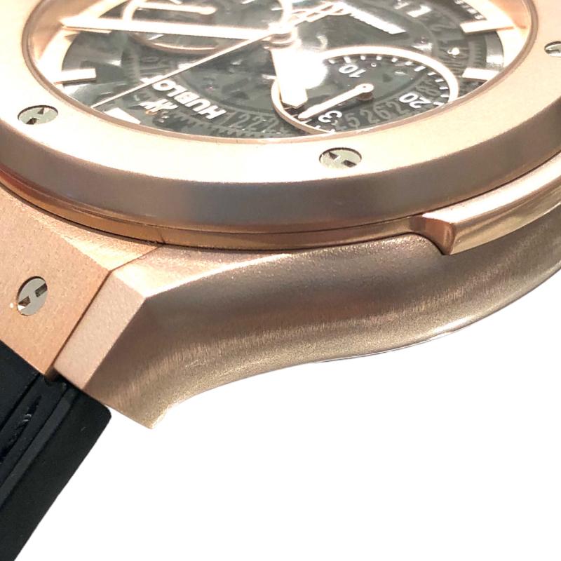 ウブロ HUBLOT クラシックフュージョン アエロフュージョン クロノグラフ アルミニウムピンク 525.UP.0192.RX.JPN アルミニウム/純正ベルト 腕時計 メンズ 中古｜ookura7815｜03