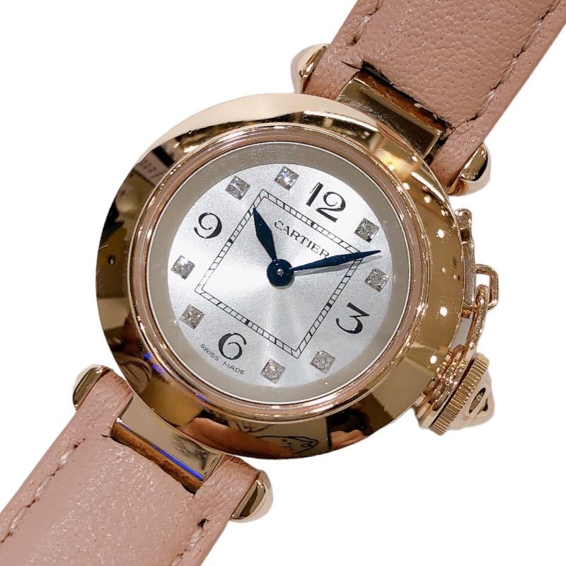 Cartier（カルティエ） ミスパシャ WJ124028 シルバー K18PG/革ベルト