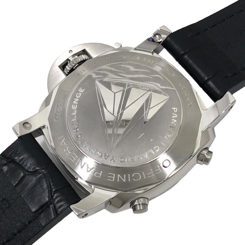 パネライ PANERAI ルミノール1950 PCYC 3デイズ クロノフライバック アッチャイオ PAM00653 ブラック文字盤 SS/レザーストラップ(社外) 腕時計 メンズ 中古｜ookura7815｜04