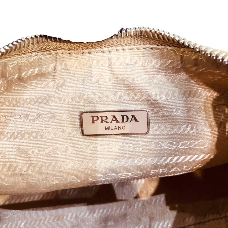 日本店舗 プラダ PRADA Re-Edition2005Re-Nylonバッグ 1BH204 ベージュ ナイロン ハンドバッグ レディース 