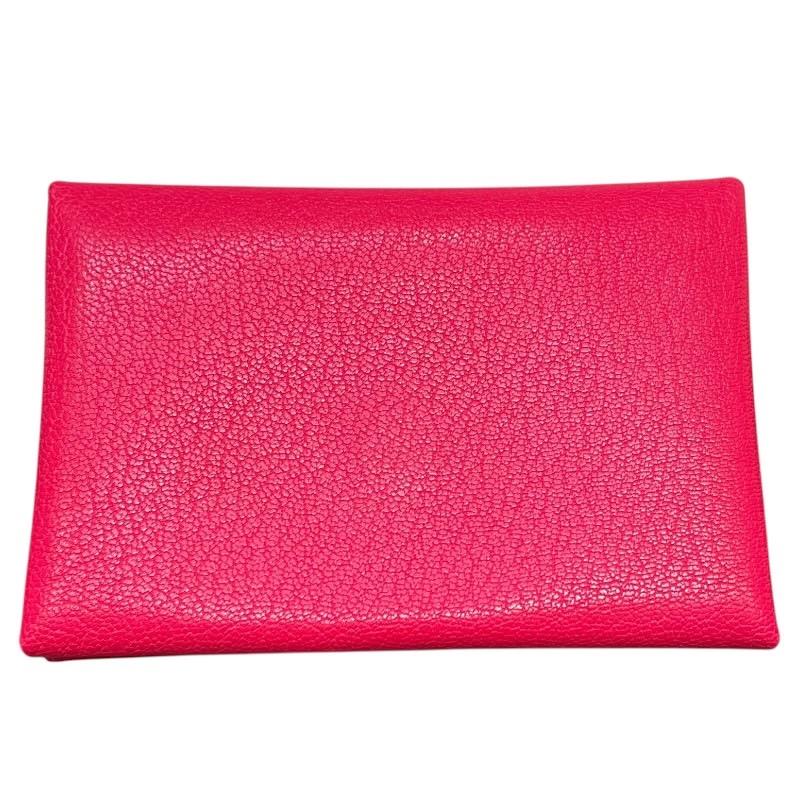 HERMES エルメス カルヴィデュオ ローズエクストリーム シェーブル/U刻  