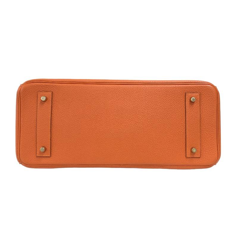 エルメス HERMES ショルダーバーキン □P刻 オレンジ ゴールド金具 トゴ ショルダーバッグ レディース 中古｜ookura7815｜04