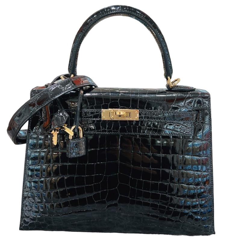HERMES エルメス ケリー25 外縫い Z刻 ブラック GD金具 HERMES エルメス ケリー25 外縫い Z刻 ブラック GD金具