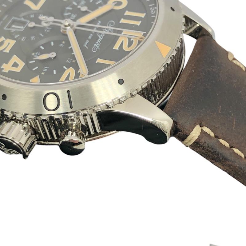 ブレゲ Breguet タイプXXl 3817 ブラック SS/革ベルト 腕時計 メンズ 中古｜ookura7815｜02