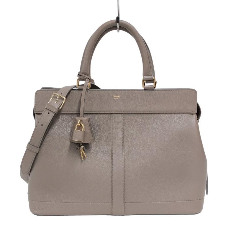 CELINE セリーヌ カバ ドゥ フランス ミディアム グレージュ カーフ 