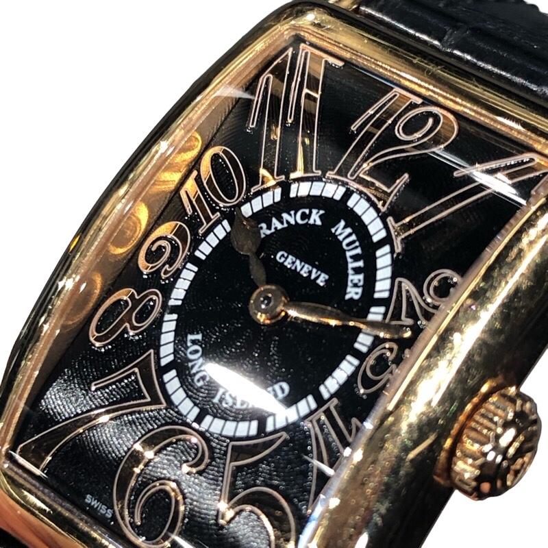 フランク・ミュラー FRANCK MULLER ロングアイランドレリーフ ブラック 902QZ K18PG/革ベルト 腕時計 レディース 中古｜ookura7815｜07