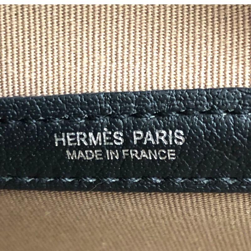 エルメス HERMES ガーデンパーティPM □J刻　 ブラック/シルバー金具  トワル　キャンバス/レザー トートバッグ レディース 中古｜ookura7815｜05