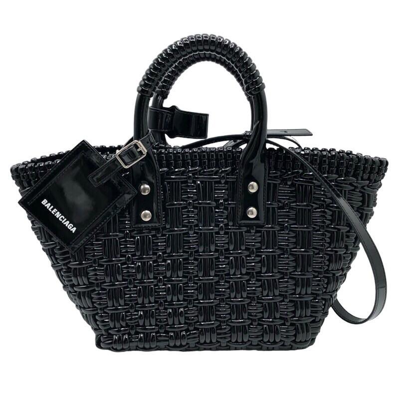 バレンシアガ BALENCIAGA ビストロXS 671342 ブラック/シルバー金具 