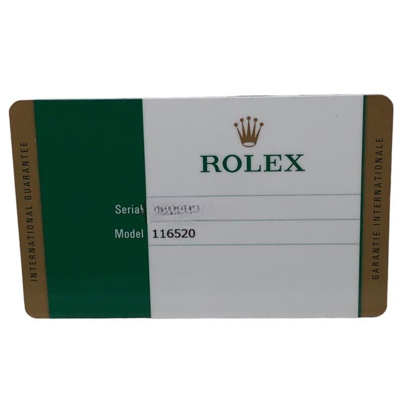 ロレックス ROLEX コスモグラフ・デイトナ ランダムシリアル 116520 ホワイト文字盤 SS 腕時計 メンズ 中古｜ookura7815｜09