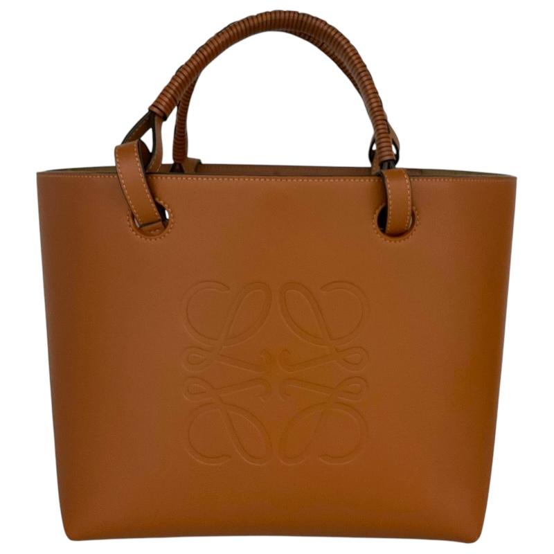 LOEWE ロエベ アナグラムトート スモール A717S72X02 ブラウン レザー  