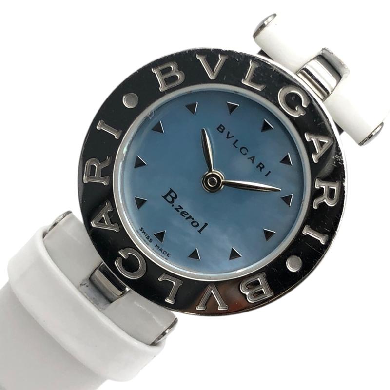 BVLGARI ブルガリ B-Zero1 ブルーシェル BZ22S SS/社外ベルト/純正  