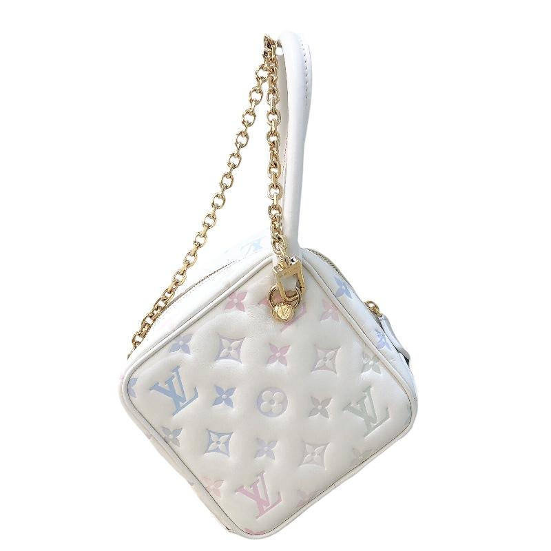 ルイ・ヴィトン LOUIS VUITTON スクエア・バッグ　限定デザイン 　ゴールド金具 モノグラム・エンボス ショルダーバッグ レディース 中古_2