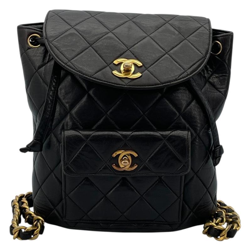 CHANEL（シャネル） マトラッセバックパック A10177 ブラック GD金具