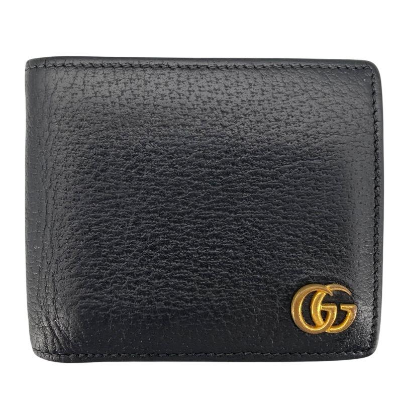 GUCCI グッチ GGマーモント 二つ折り財布 428725 ブラック
