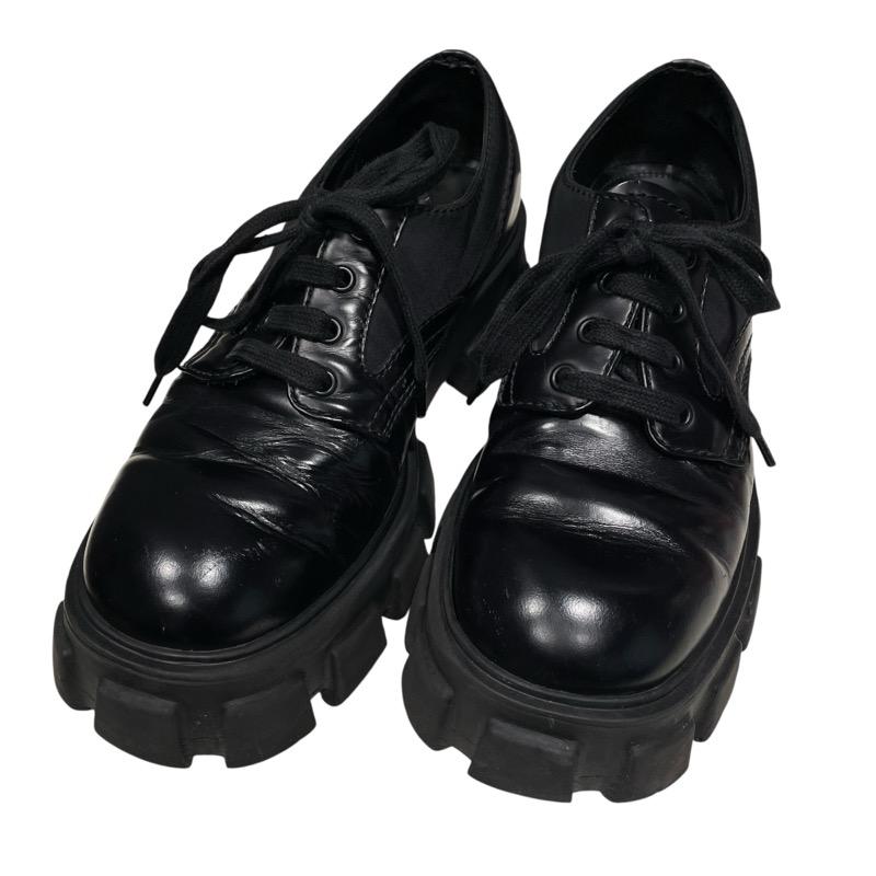 PRADA（プラダ） モノリス レースアップ 2EE342 ブラック レザー 