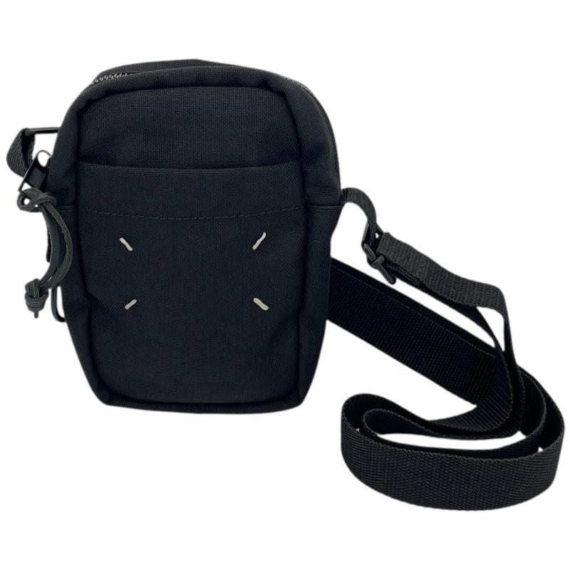 メゾンマルジェラ ダメージ加工 ショップ ショルダーバッグ ブラック