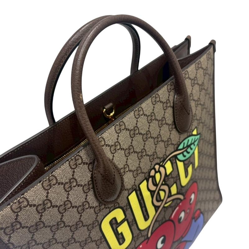 GUCCI（グッチ） GUCCI GGスプリーム チェリープリント トートバッグ