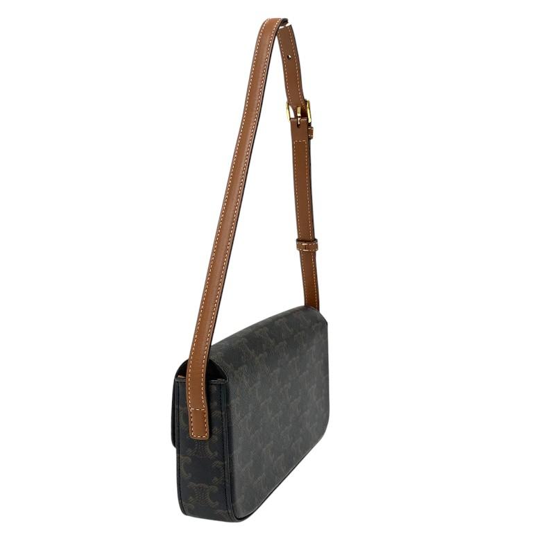 セリーヌ CELINE ショルダーバッグ クロード 194142 タン トリオンフキャンバス レディース 中古_2
