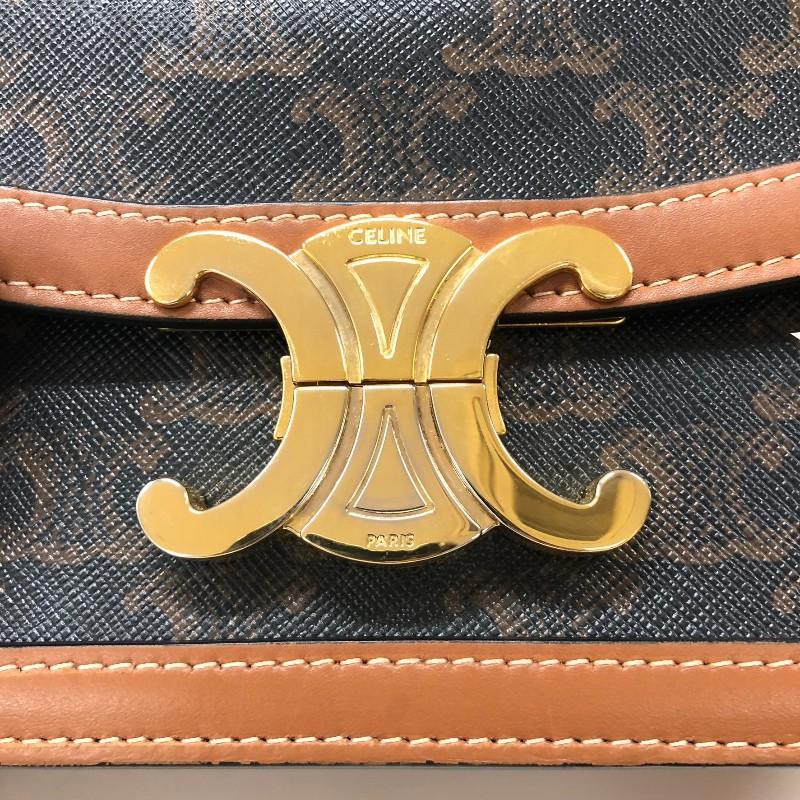 セリーヌ CELINE ティーン トリオンフ バッグ 188882 タン トリオンフキャンバス ショルダーバッグ レディース 中古_5