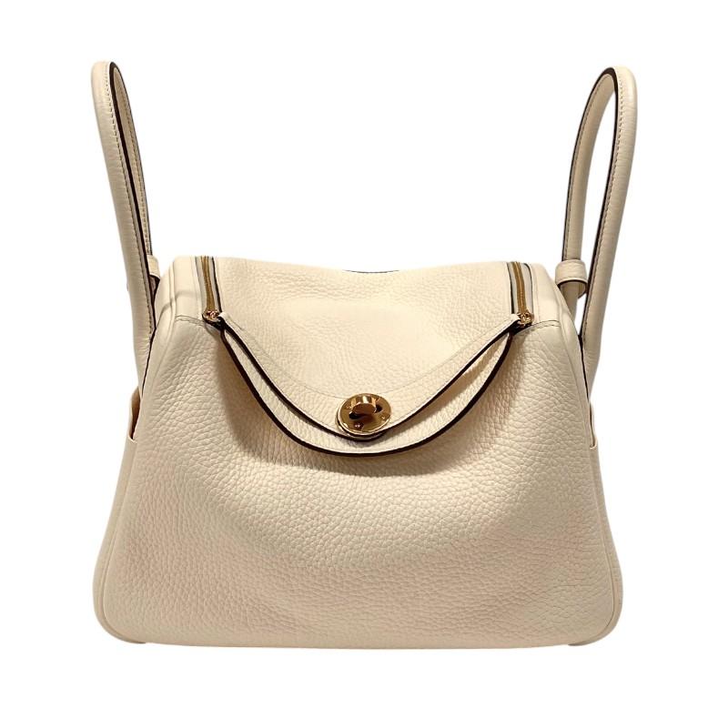 エルメス HERMES リンディ26 U刻 ナタ ゴールド金具 トリヨンクレマンス レディース ショルダーバッグ HERMES（エルメス） リンディ26 U刻 ナタ ゴールド金具 トリヨン