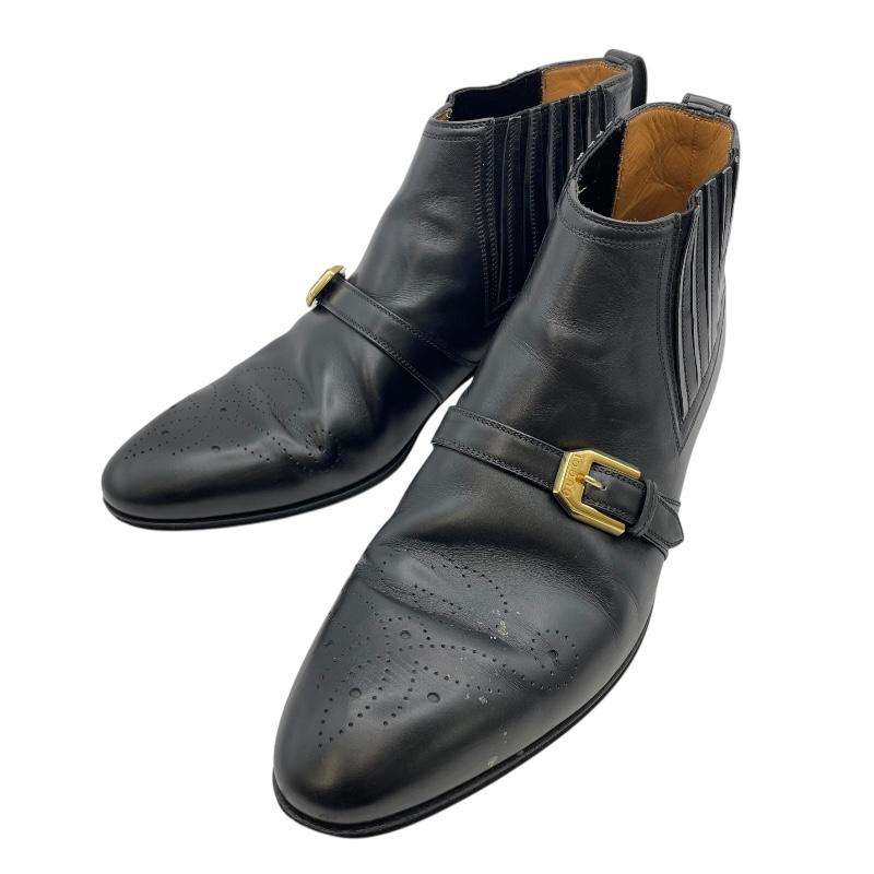 GUCCI グッチ old カーゴトラウザー サイドアジャスター イタリア製 GUCCI（グッチ） サイドゴアアンクルブーツ 563268 ブラック レザー