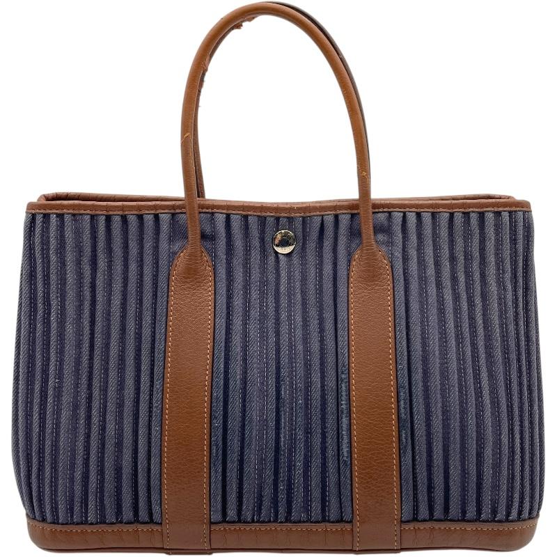 HERMES（エルメス） ガーデンパーティTPM ブルーインディゴ・マロン 