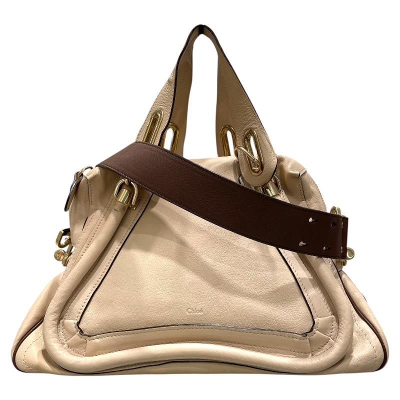Chloe（クロエ） パラティハンドバッグ クリーム レザー ハンドバッグ