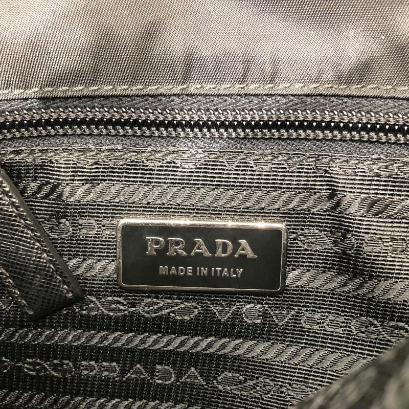 プラダ PRADA ナイロン ショルダーバッグ V167 ブラック ナイロン・サフィアーノレザー ショルダーバッグ レディース 中古_9