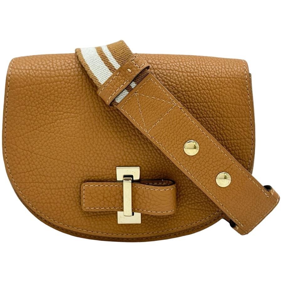 デルヴォー DELVAUX ミュタンベルトバッグ キャメル レザー ショルダー 