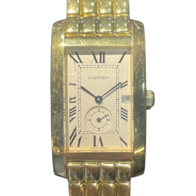 カルティエ Cartier タンク アメリカン LM W26001C9 K18YG 腕時計 メンズ 中古 | Cartier