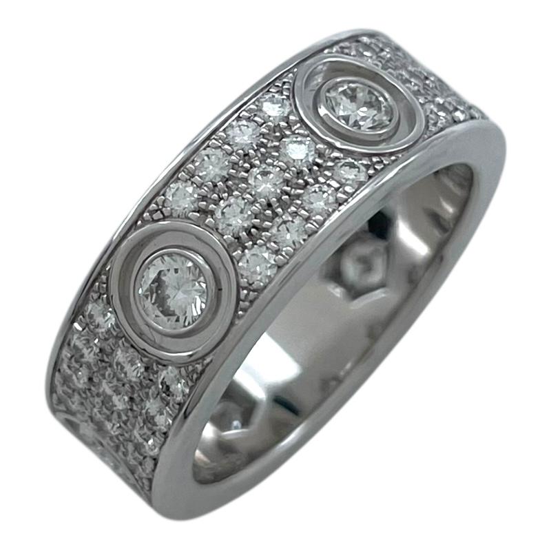 Cartier（カルティエ） ラブリング パヴェダイヤ ホワイトゴールド