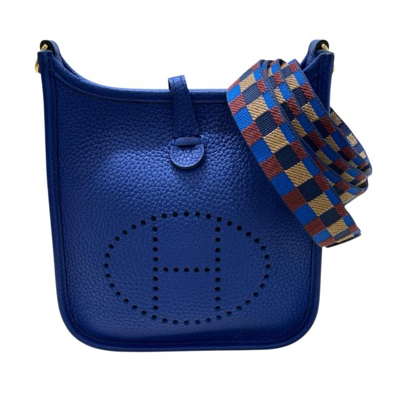 エルメス HERMES エブリンTPM U刻印（2022年製） ブルーロワイヤル トリヨンクレマンス ショルダーバッグ HERMES（エルメス） エブリンTPM U刻印（2022年製） ブルーロワイヤル