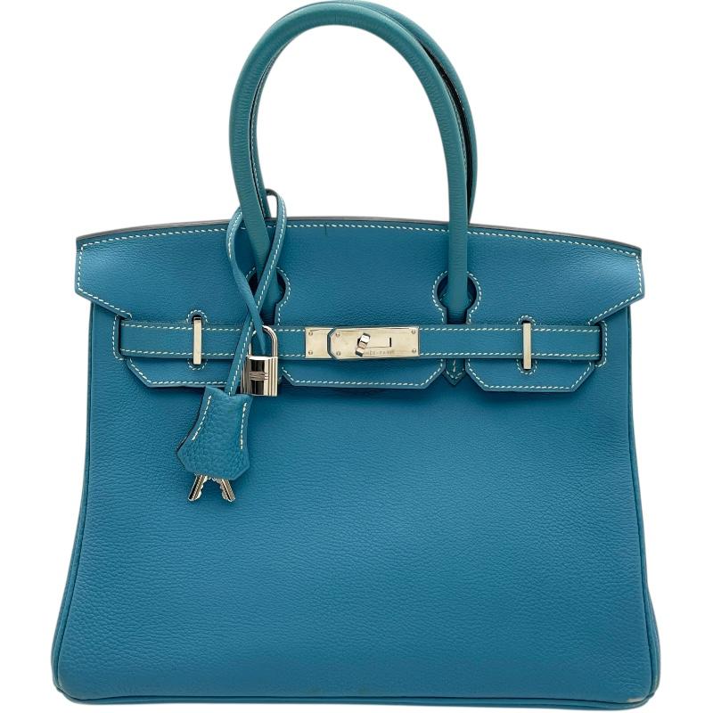 HERMES（エルメス） バーキン30 □G刻 ブルージーン SV金具 トリヨン 