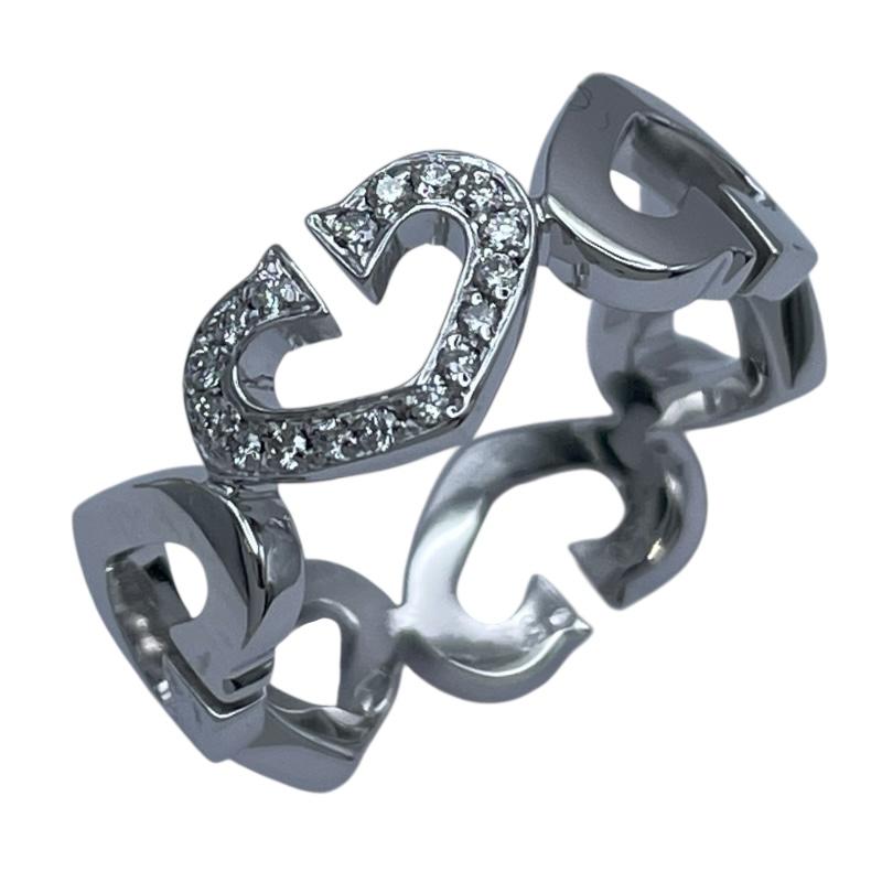 Cartier（カルティエ） Cartier Cハートダイヤリング ホワイトゴールド