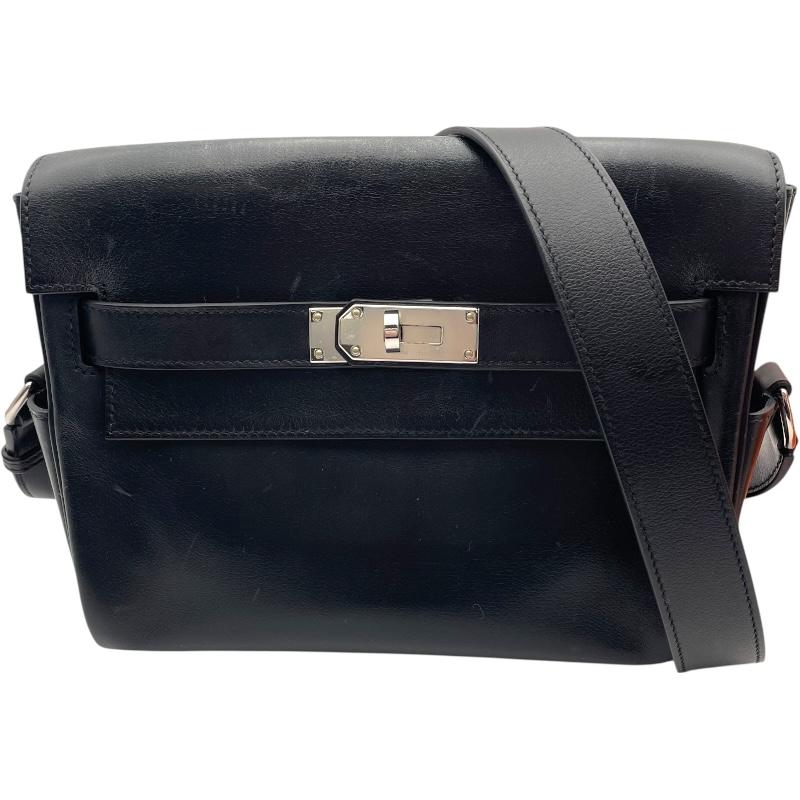 HERMES（エルメス） ケリーメッセンジャーPM B刻印 ブラック/SV金具