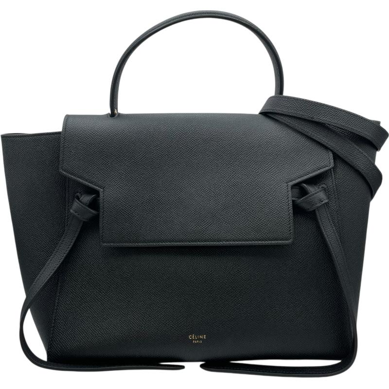 CELINE ベルトバッグ ミニ ブラック レザー　ショルダー CELINE ベルトバッグ ミニ ブラック レザー ショルダー CELINE