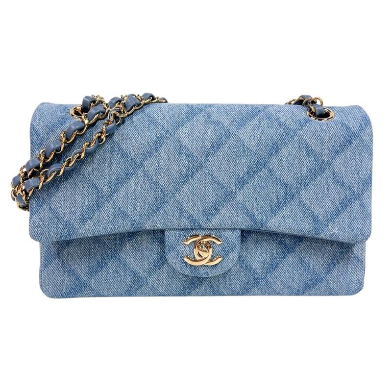 CHANEL（シャネル） デニムスモールフラップバッグ A01112 ブルー