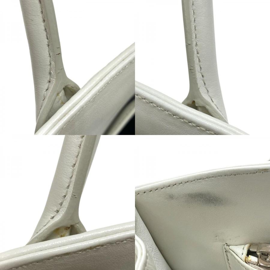 PRADA（プラダ） ダイアグラム ハンドバッグ 1BA165 ホワイト カーフ 