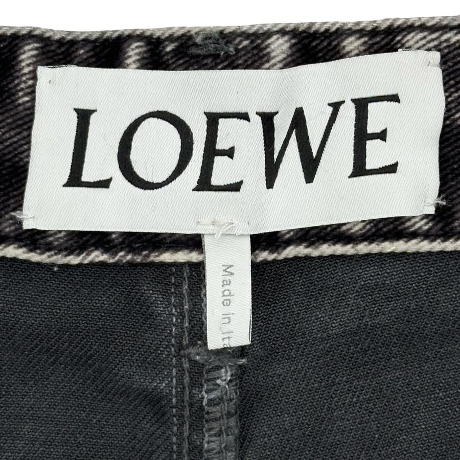 メンズファッション ロエベ LOEWE ウォッシュド加工ベルベットデニム 