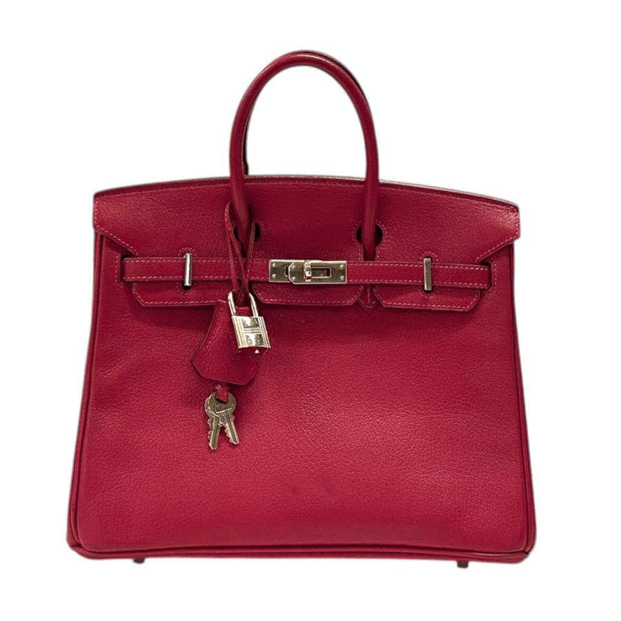 HERMES（エルメス） バーキン25 □J刻 ルージュカザック シルバー金具 