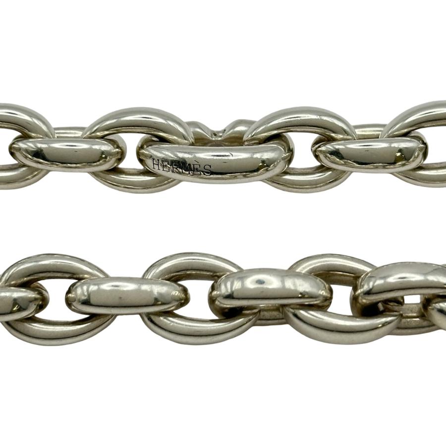 エルメス HERMES アクロバットネックレスMM 40コマ シルバー Ag925 ジュエリー 中古の画像