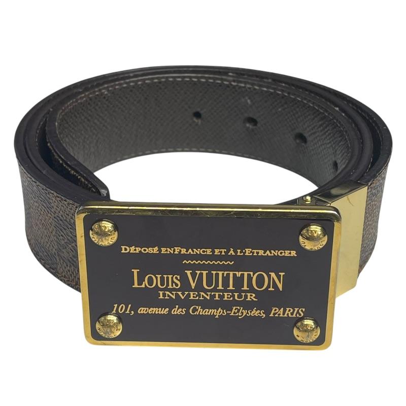 LOUIS VUITTON ルイ・ヴィトン/サンチュール・アンヴァントゥール/ダミエ・エベヌ/W90/M9677U/CA3***/ABランク/69【中古】 LOUIS VUITTON（ルイ・ヴィトン） サンチュール・アンヴァントゥール