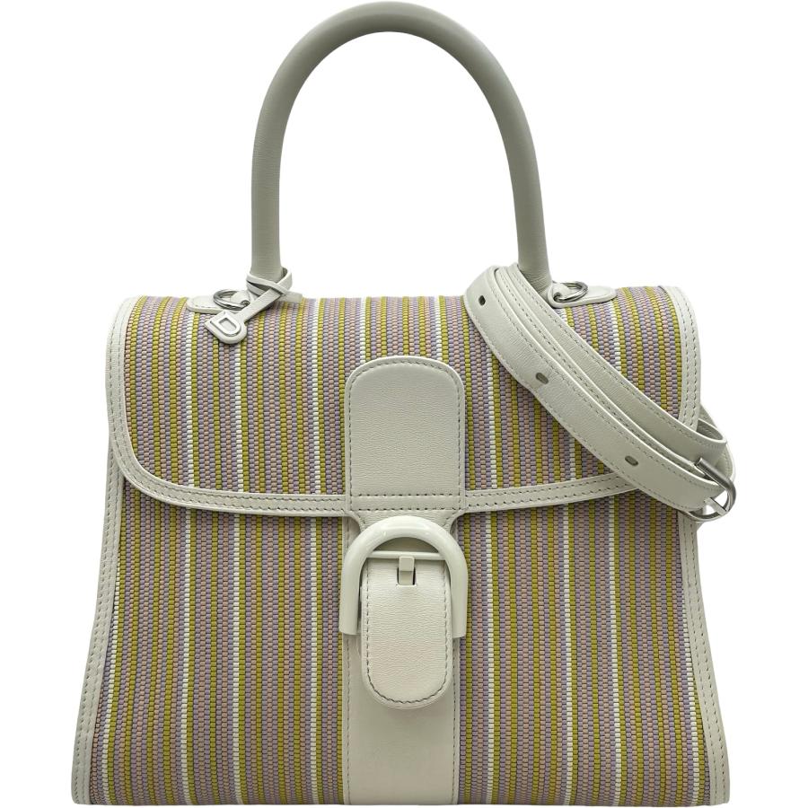 デルヴォー DELVAUX ブリヨンMM ホワイト/マルチカラー レザー 