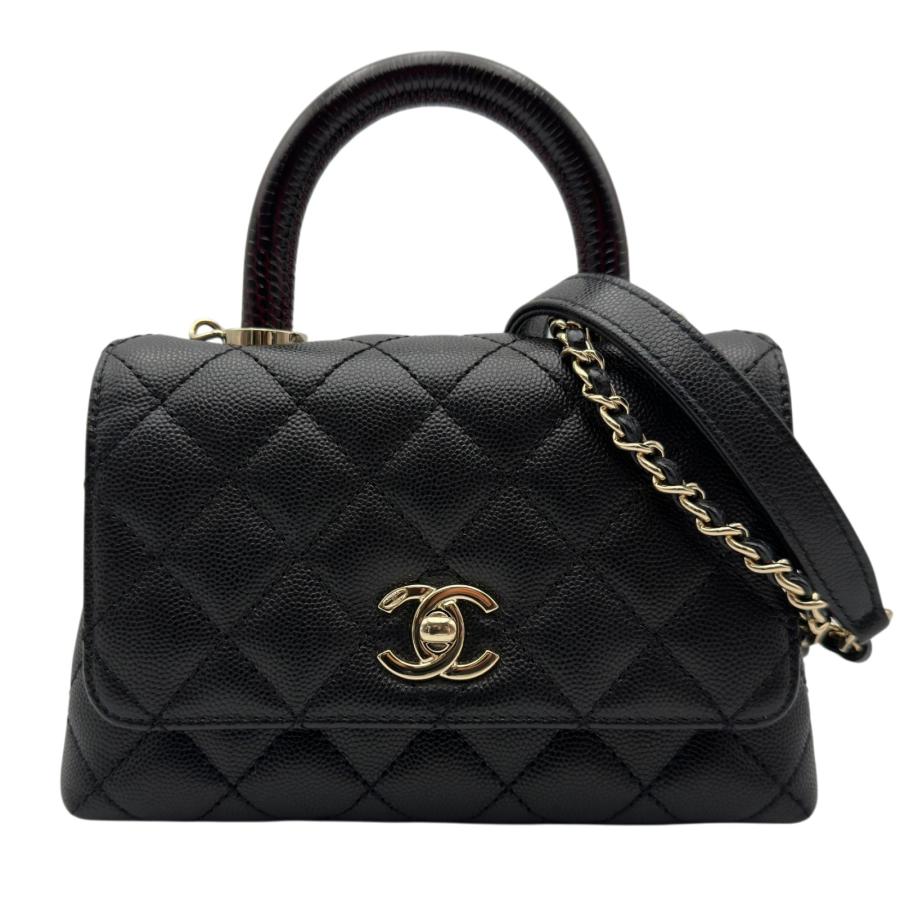 CHANEL（シャネル） ココハンドルXXS AS2215 ブラック ゴールド金具