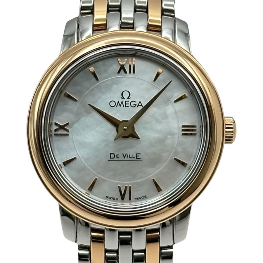 【遺品整理】オメガデビルレディース時計お値段交渉ください！ OMEGA（オメガ） デビル ホワイトシェル ゴールド/ステンレススチール
