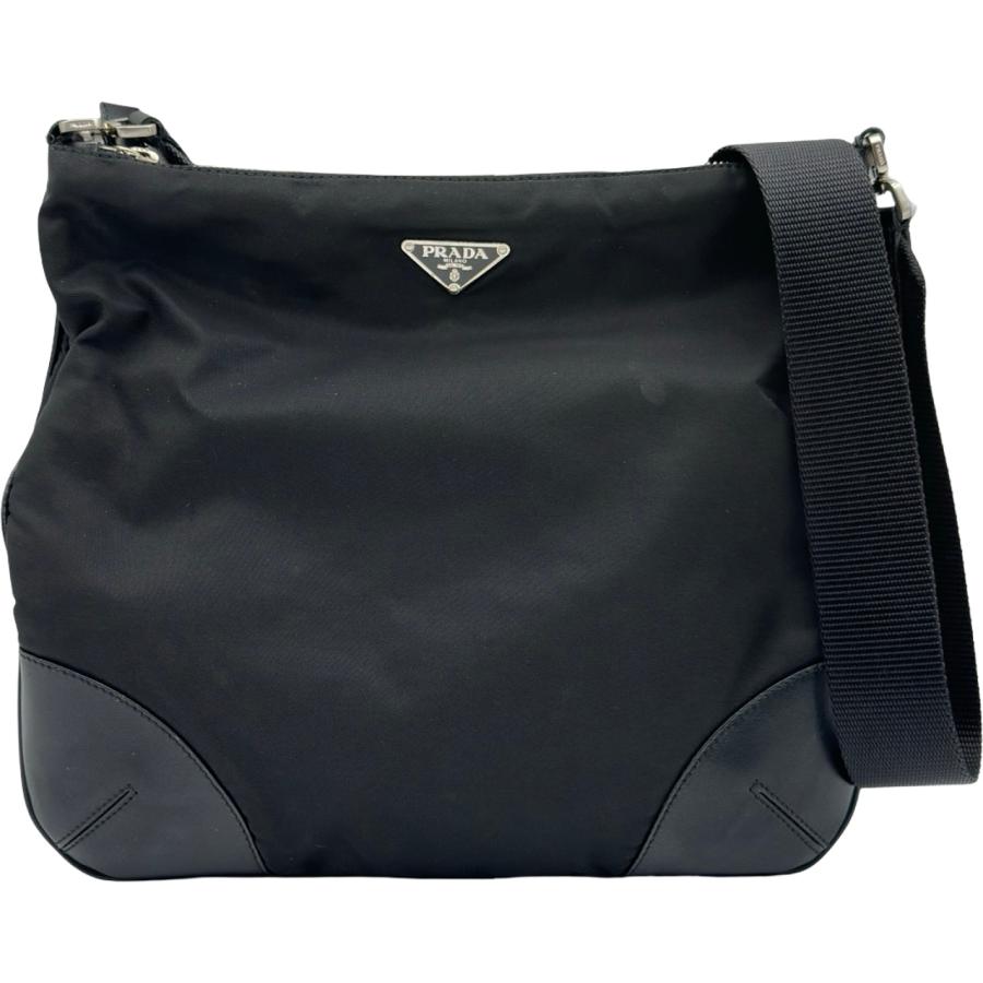 PRADA（プラダ） ナイロンショルダーバッグ ブラック 斜め掛け クロス