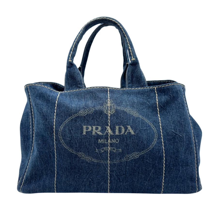 PRADA（プラダ） カナパ トートバッグ B1872B デニムブルー 