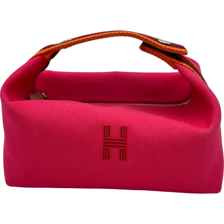 HERMES（エルメス） ブリッドアブラックPM ピンク シルバー金具 トワル 