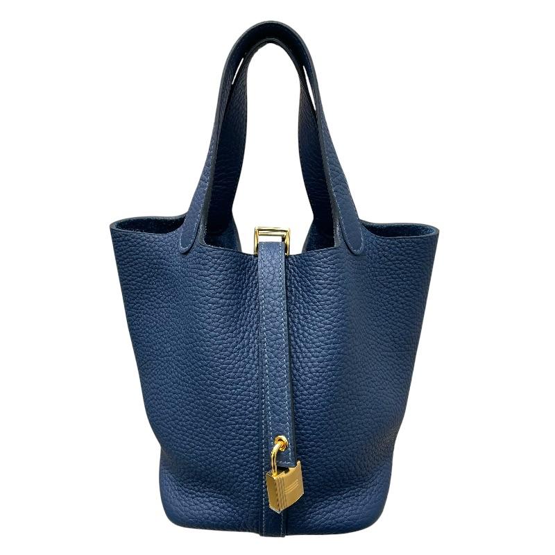 HERMES（エルメス） ピコタンロックPM W刻 ブルードプリュス ゴールド
